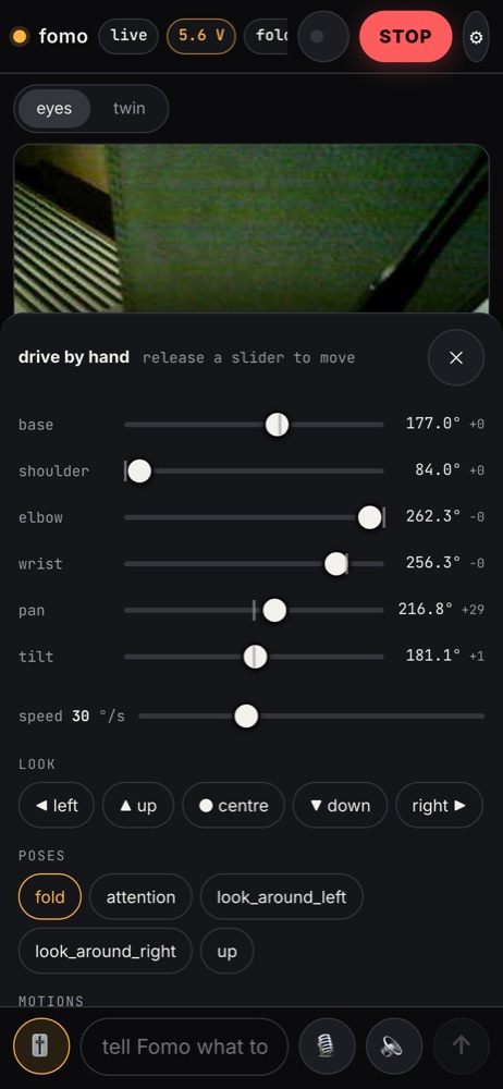 the phone with the dock open as a bottom sheet over the composer
